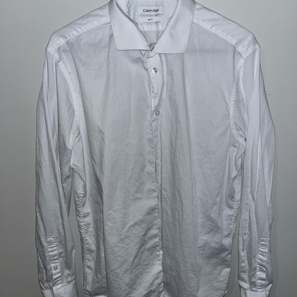 Calvin Klein White Slim Fit Shirt
